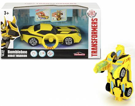 Машинка-трансформер из серии Трансформеры - Bumblebee со светом и звуком, 15 см. 